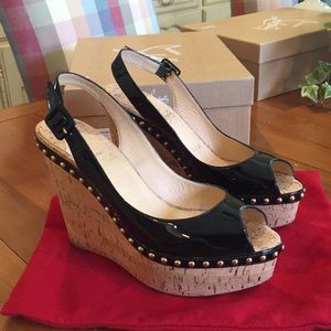 Authentic Christian Louboutin Wedge Heel
